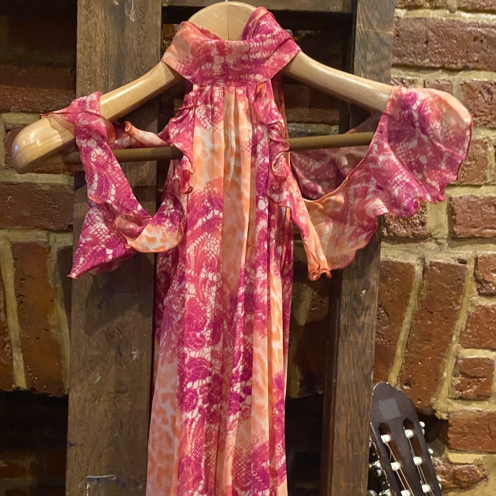 Sheer Pink printed Ungaro Fever Blouse